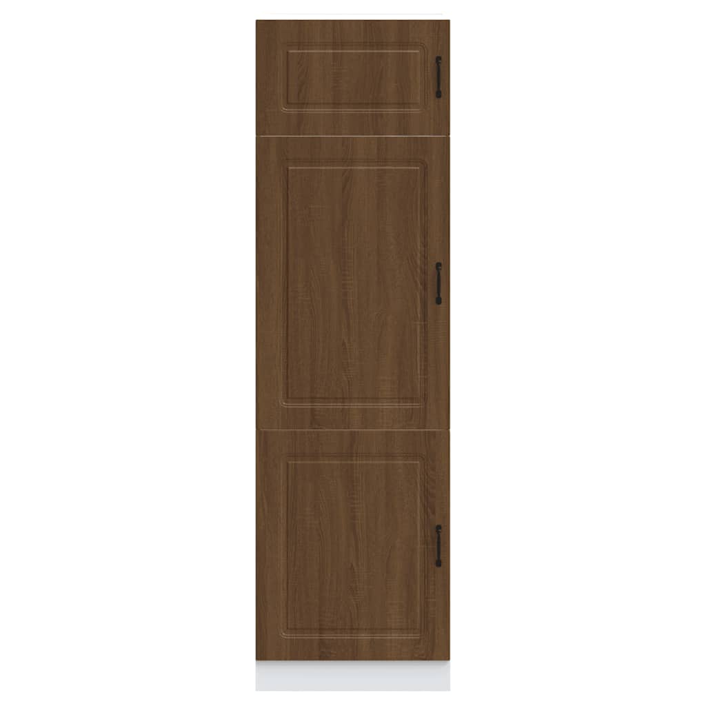 Braune Eiche Küchenschrank Küchenzeile Unterschrank Einbauküche - Kalmar Line - Bild 223 von 278
