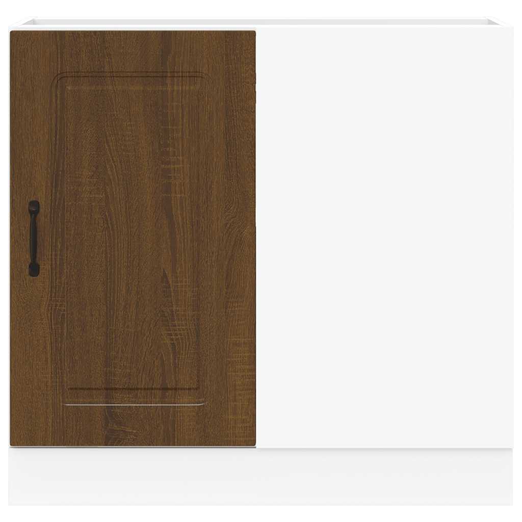 Braune Eiche Küchenschrank Küchenzeile Unterschrank Einbauküche - Kalmar Line - Bild 35 von 278