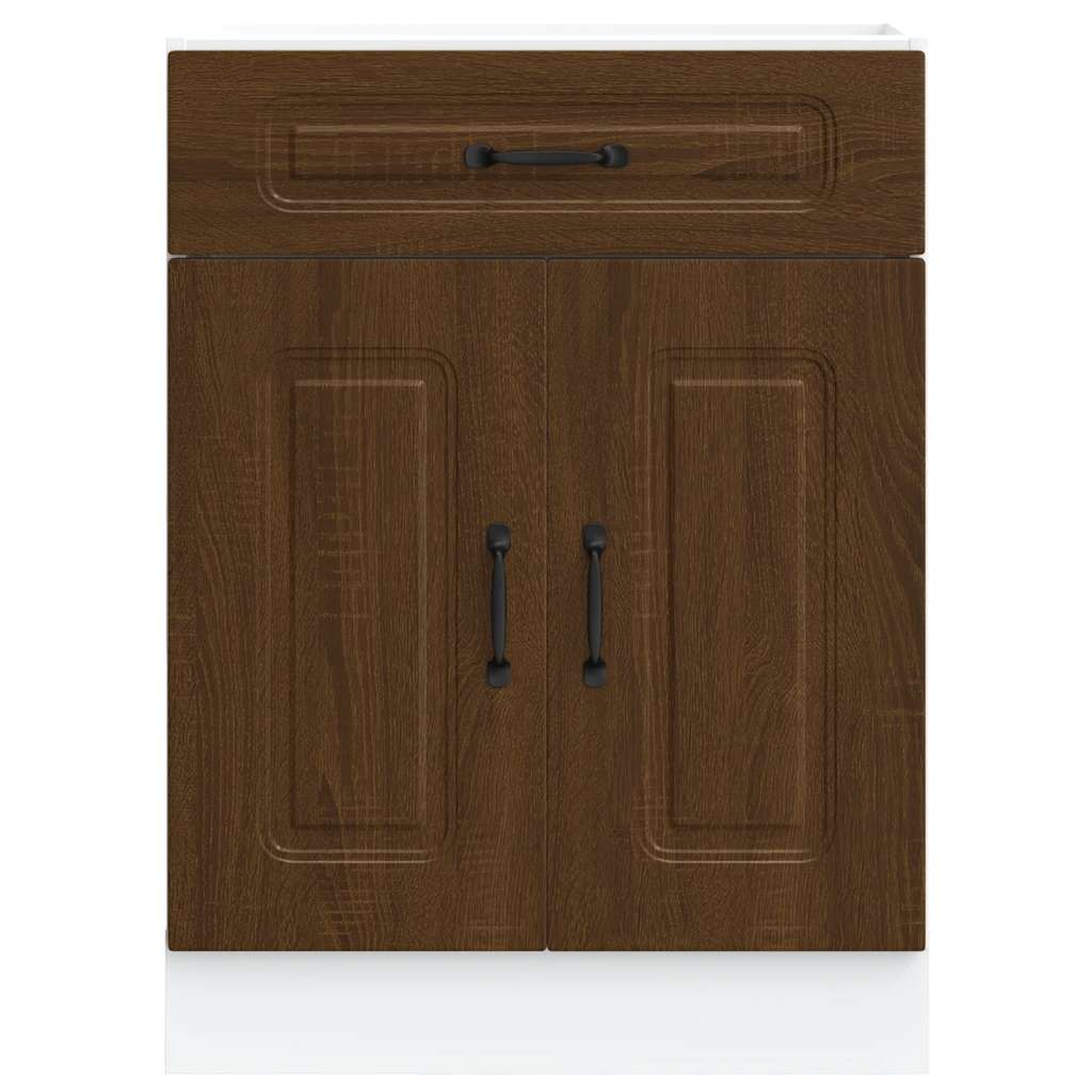 Braune Eiche Küchenschrank Küchenzeile Unterschrank Einbauküche - Kalmar Line - Bild 83 von 278