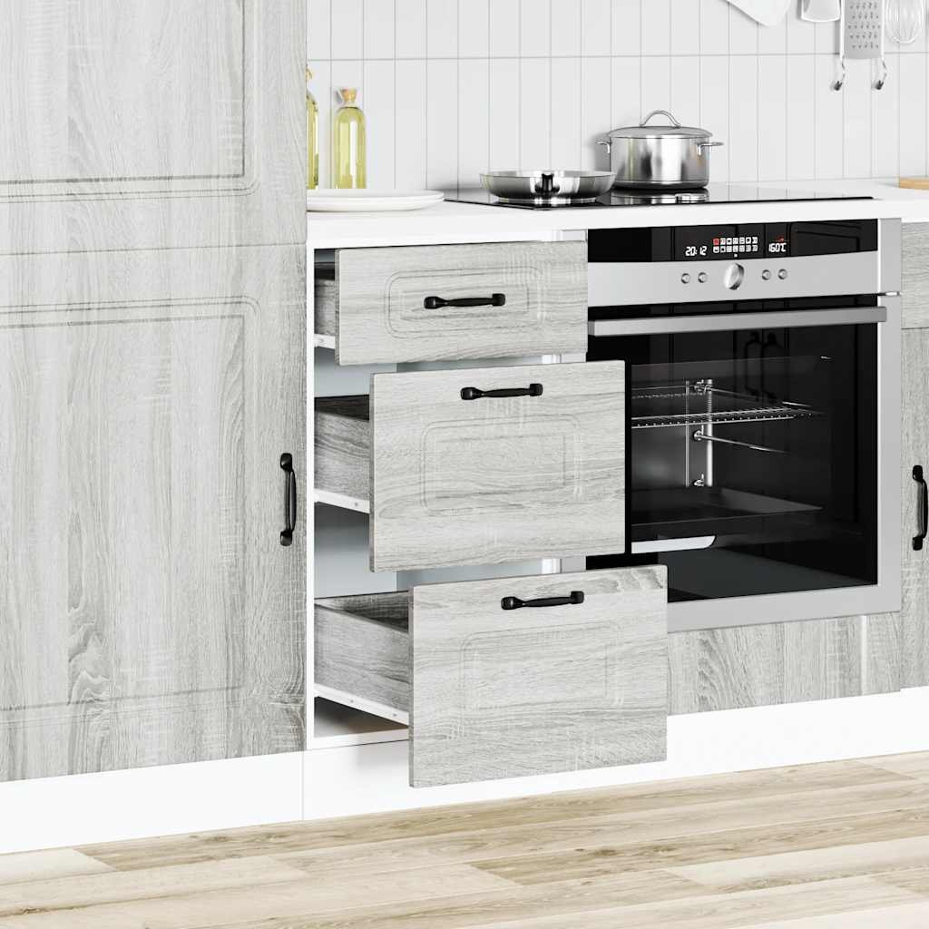 Grau Sonoma Küchenschrank Küchenzeile Unterschrank Einbauküche - Kalmar Line - Bild 253 von 283