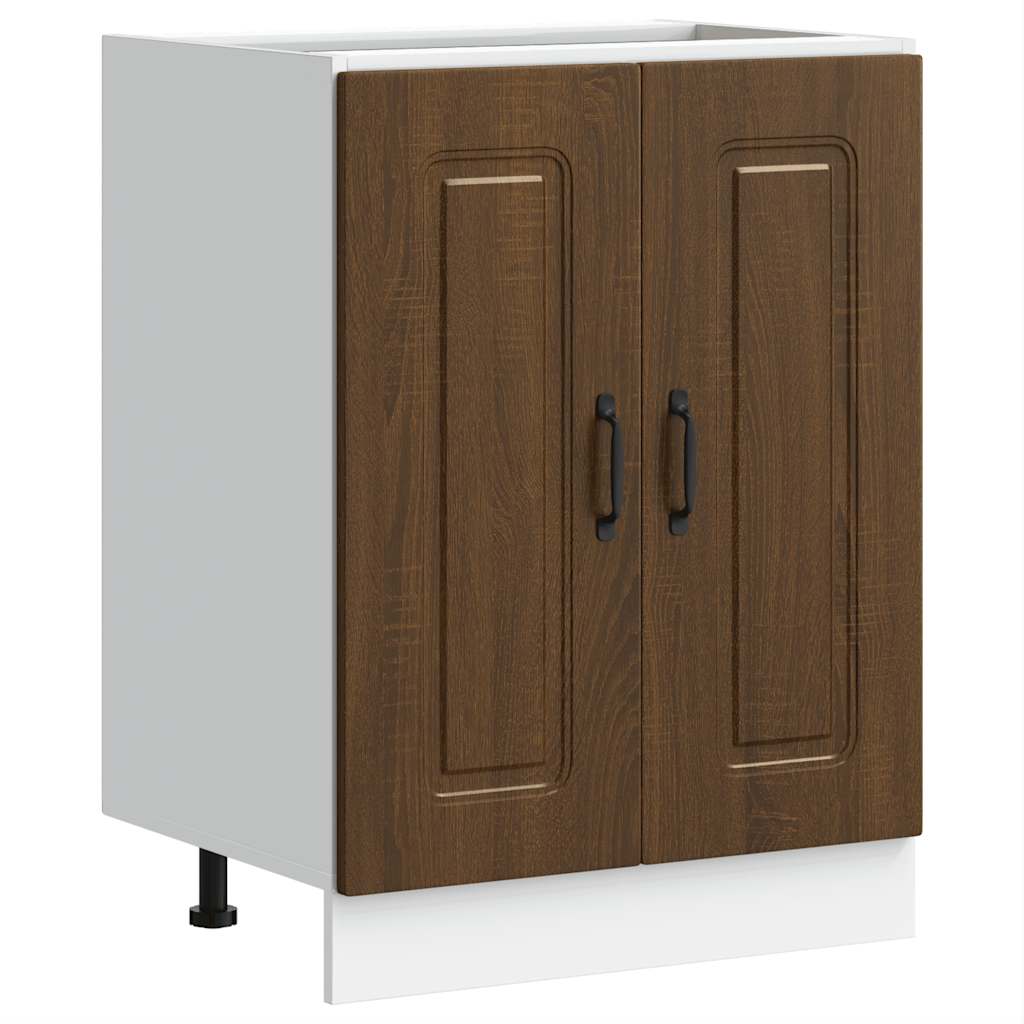 Braune Eiche Küchenschrank Küchenzeile Unterschrank Einbauküche - Kalmar Line - Bild 8 von 278