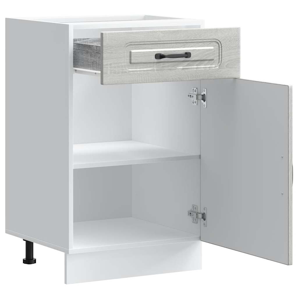 Grau Sonoma Küchenschrank Küchenzeile Unterschrank Einbauküche - Kalmar Line - Bild 67 von 283