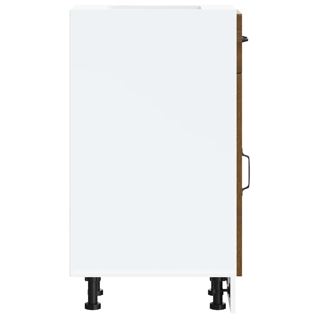 Braune Eiche Küchenschrank Küchenzeile Unterschrank Einbauküche - Kalmar Line - Bild 48 von 278