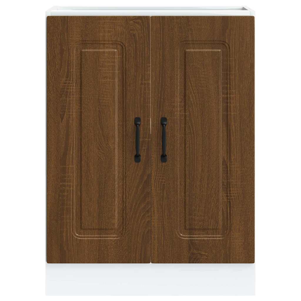 Braune Eiche Küchenschrank Küchenzeile Unterschrank Einbauküche - Kalmar Line - Bild 13 von 278