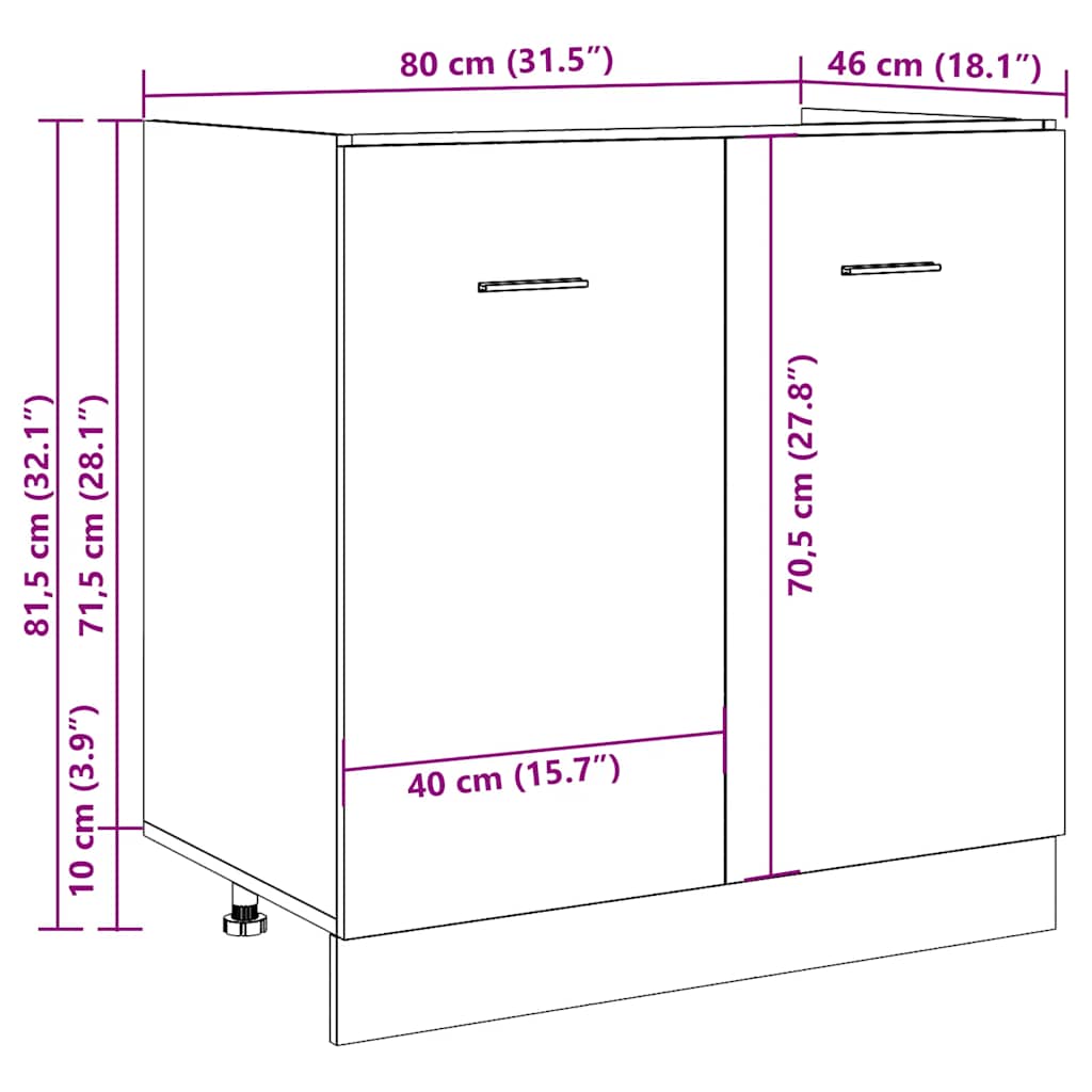Betongrau Küchenschrank Küchenzeile Einbauküche Unterschrank Hängeschrank Module - Bild 15 von 310