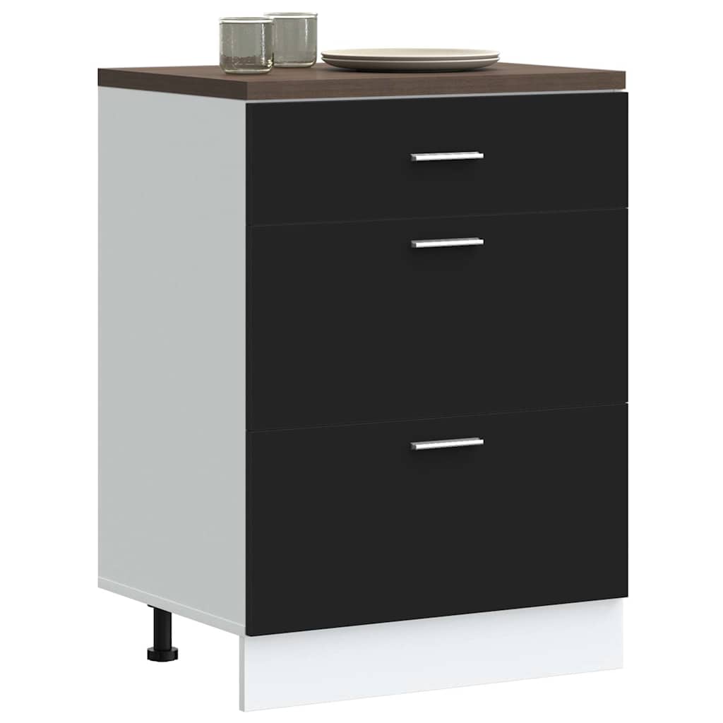 Schwarz Küchenschrank Küchenzeile Einbauküche Unterschrank Hängeschrank Module - Bild 97 von 295