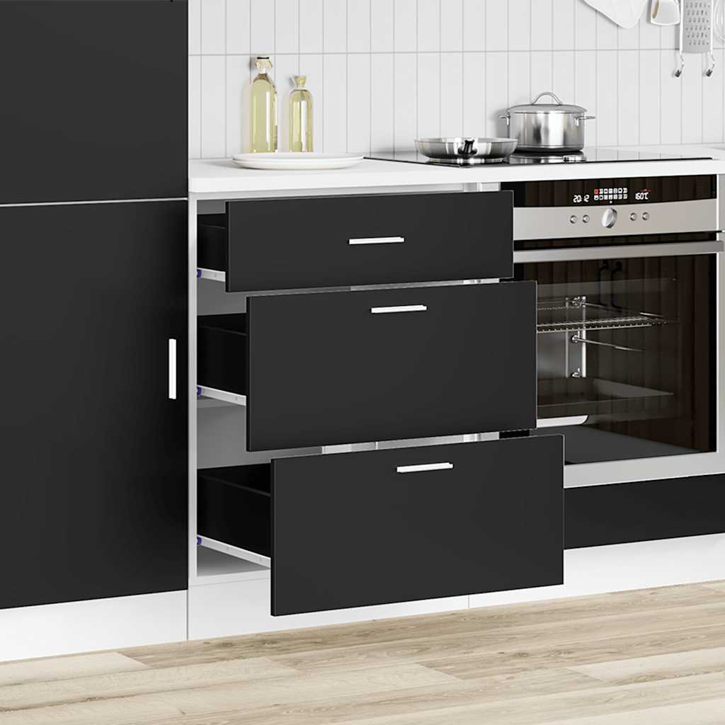 Schwarz Küchenschrank Küchenzeile Einbauküche Unterschrank Hängeschrank Module - Bild 96 von 295