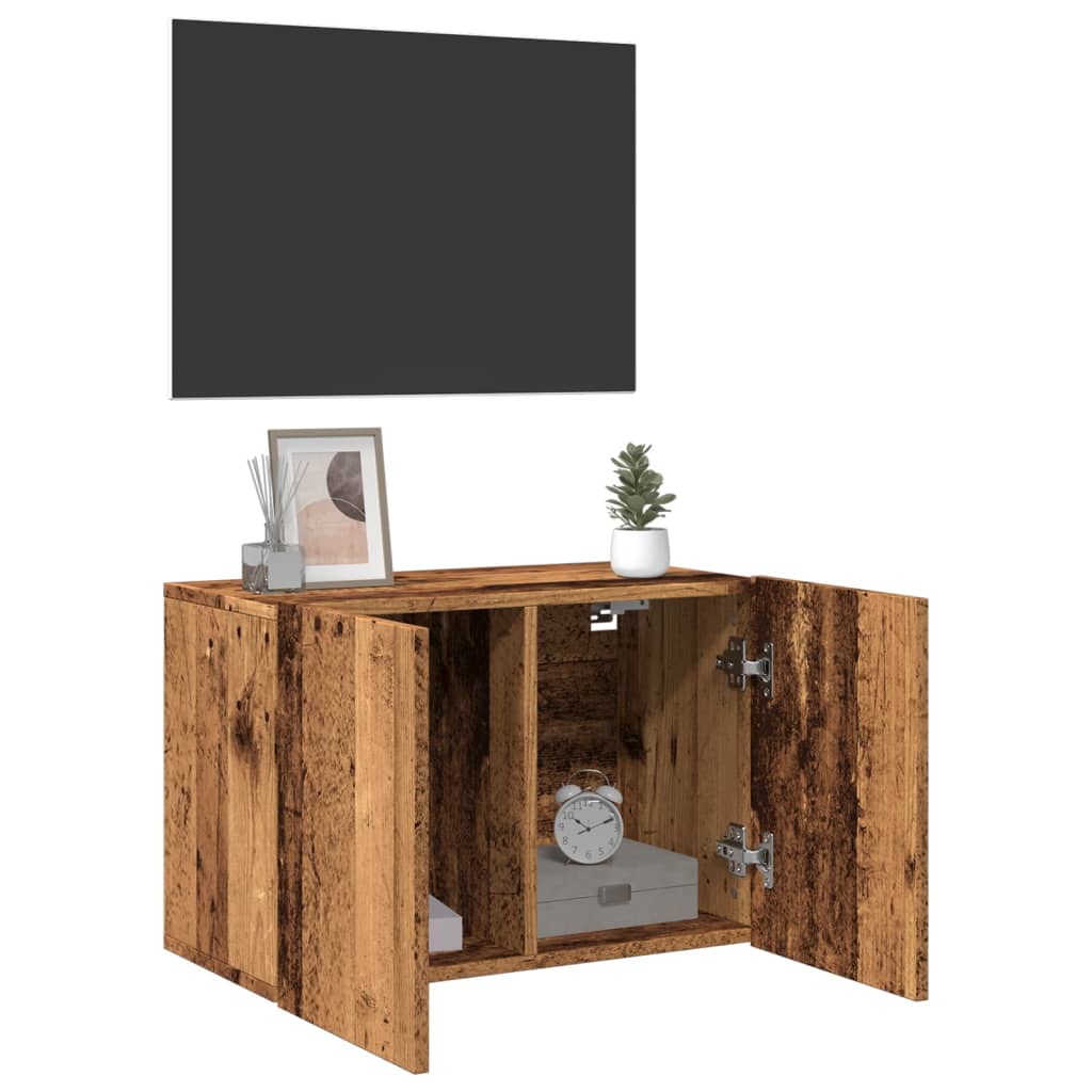 TV Wandschrank Lowboard Fernsehschrank Hängeschrank TV Möbel 60/80/100 cm - Bild 77 von 91