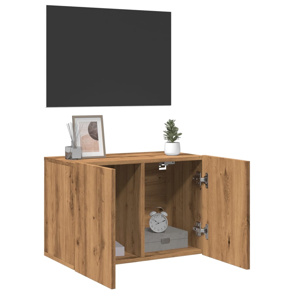 TV Wandschrank Lowboard Fernsehschrank Hängeschrank TV Möbel 60/80/100 cm - Bild 88 von 91