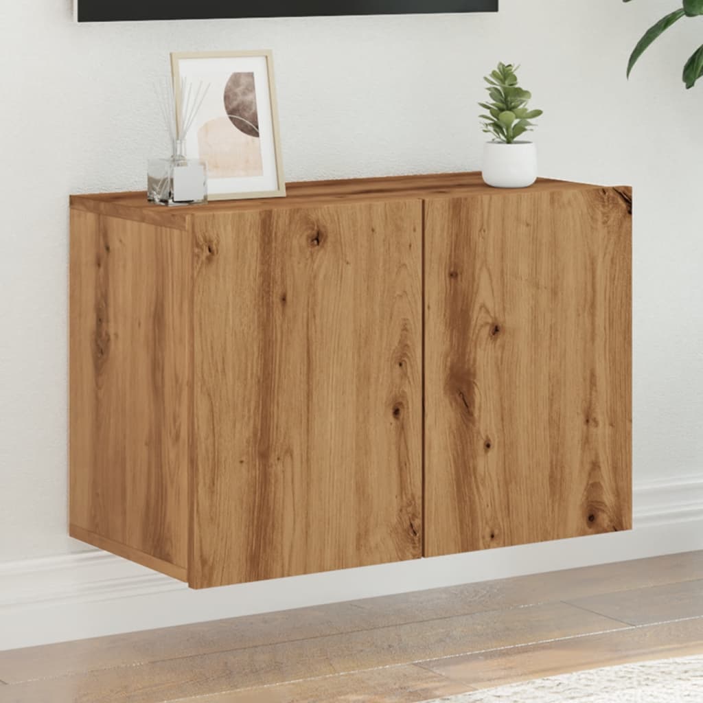 TV Wandschrank Lowboard Fernsehschrank Hängeschrank TV Möbel 60/80/100 cm - Bild 85 von 91