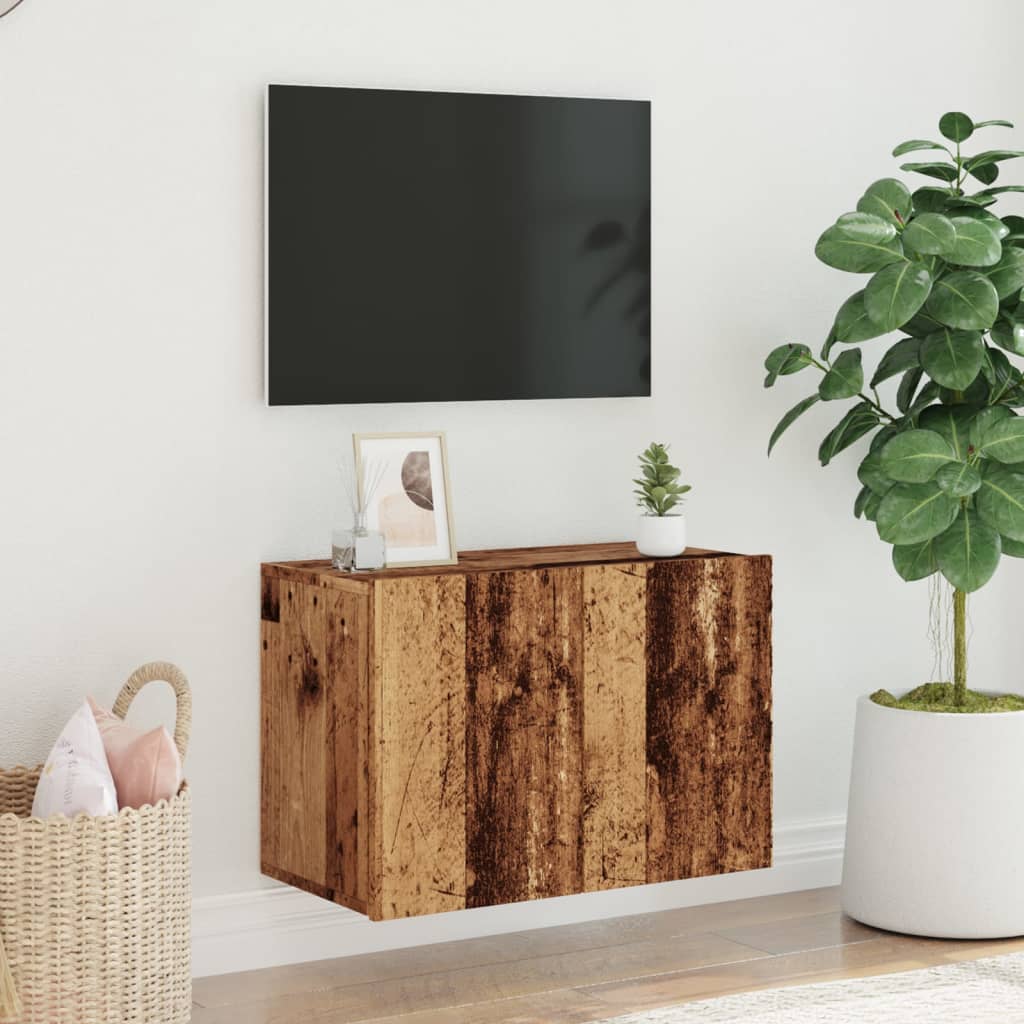 TV Wandschrank Lowboard Fernsehschrank Hängeschrank TV Möbel 60/80/100 cm - Bild 76 von 91