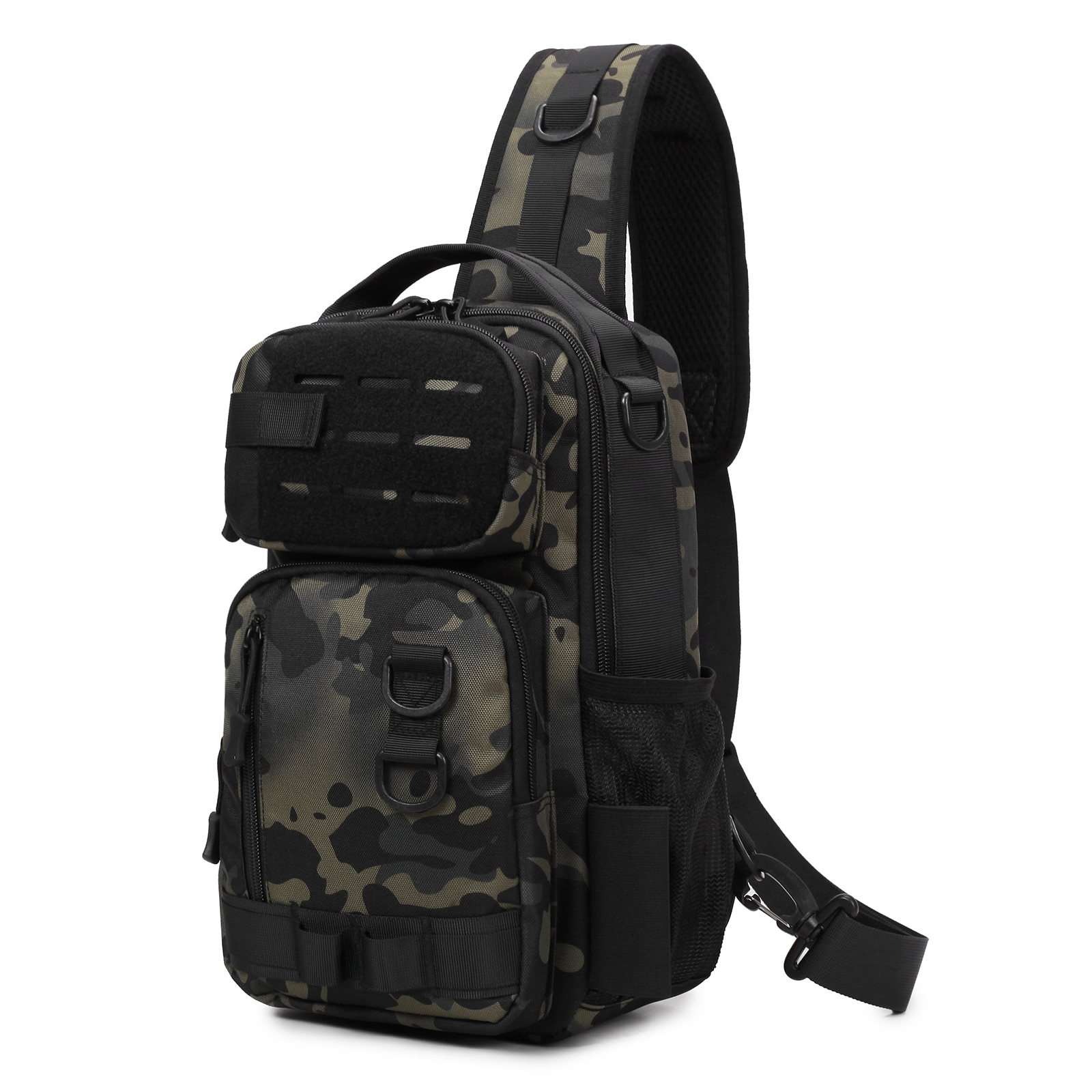 Military Tactical Sling Chest Bag Large Molle Crossbody Army Shoulder Backpack - Picture 27 of 27