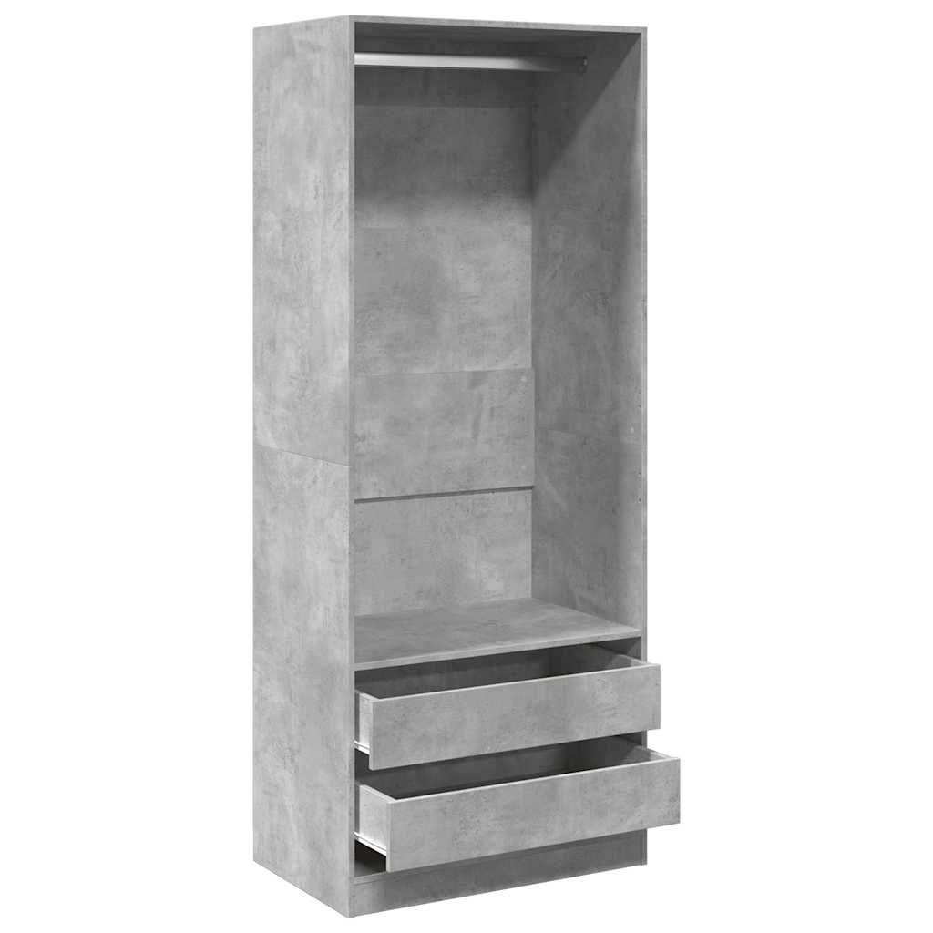 Kleiderschrank mit 2 Schubladen Offen Garderoben Schrank (30-100)x80x200cm - Bild 48 von 103