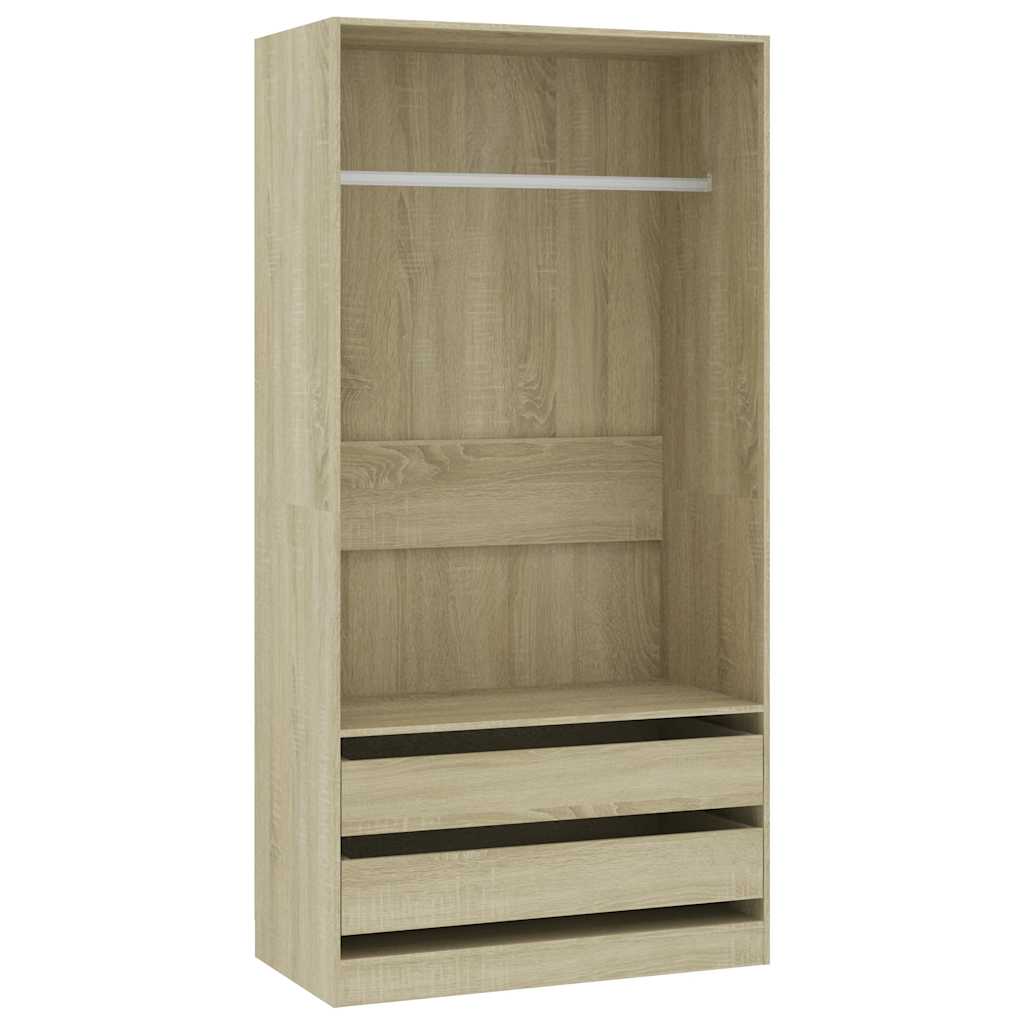 Kleiderschrank mit 2 Schubladen Offen Garderoben Schrank (30-100)x80x200cm - Bild 31 von 103