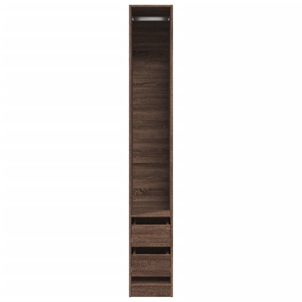 Kleiderschrank mit 2 Schubladen Offen Garderoben Schrank (30-100)x80x200cm - Bild 77 von 103