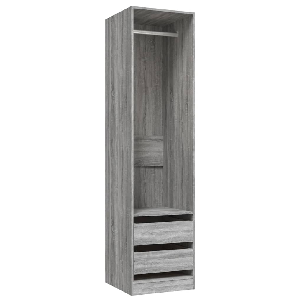 Kleiderschrank mit 2 Schubladen Offen Garderoben Schrank (30-100)x80x200cm - Bild 62 von 103