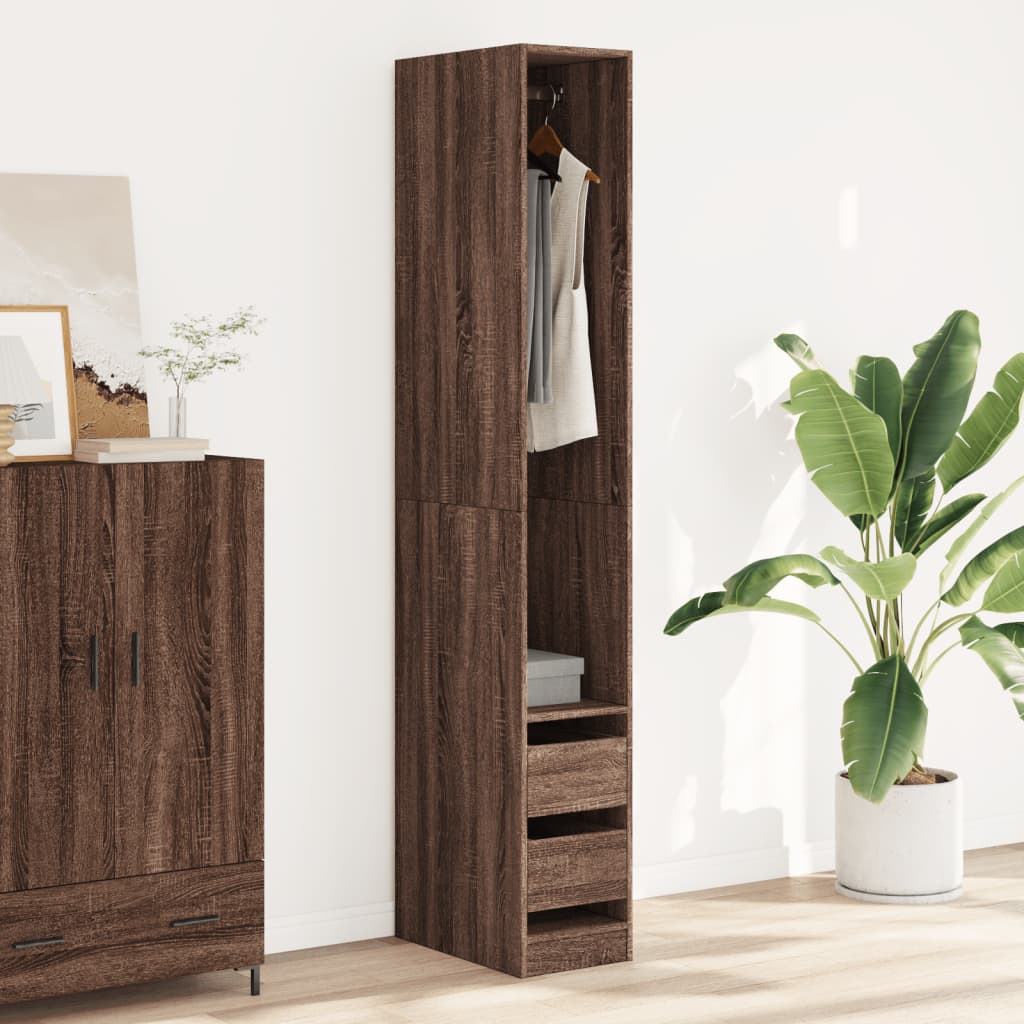 Kleiderschrank mit 2 Schubladen Offen Garderoben Schrank (30-100)x80x200cm - Bild 76 von 103