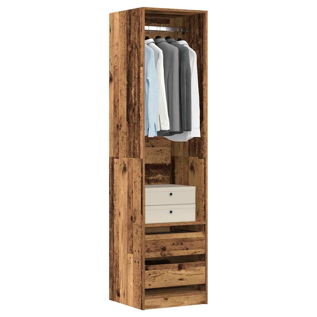 Kleiderschrank mit 2 Schubladen Offen Garderoben Schrank (30-100)x80x200cm - Bild 83 von 103
