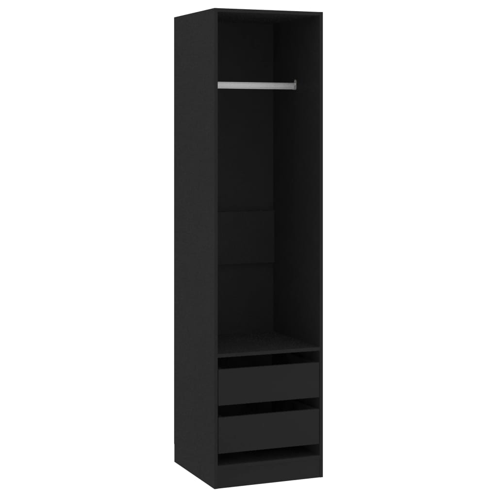 Kleiderschrank mit 2 Schubladen Offen Garderoben Schrank (30-100)x80x200cm - Bild 21 von 103