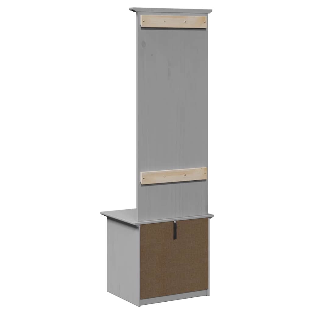 Flurgarderobe Flurschrank Garderobenset Flurmöbel mit Haken Massivholz Kiefer - Bild 28 von 30