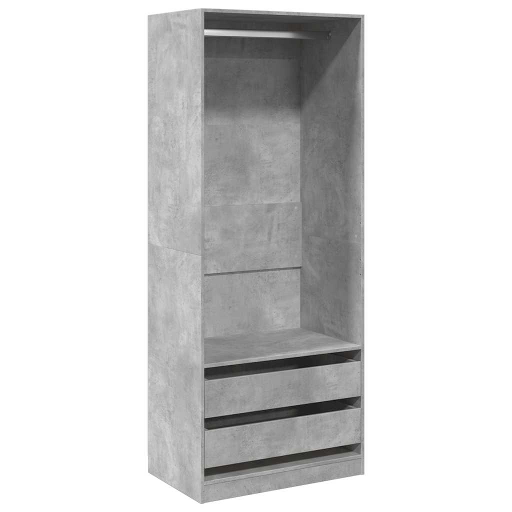 Kleiderschrank mit 2 Schubladen Offen Garderoben Schrank (30-100)x80x200cm - Bild 41 von 103