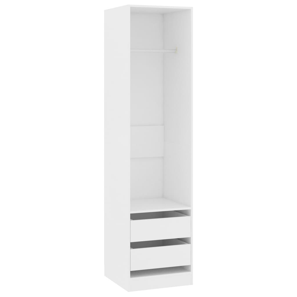 Kleiderschrank mit 2 Schubladen Offen Garderoben Schrank (30-100)x80x200cm - Bild 9 von 103