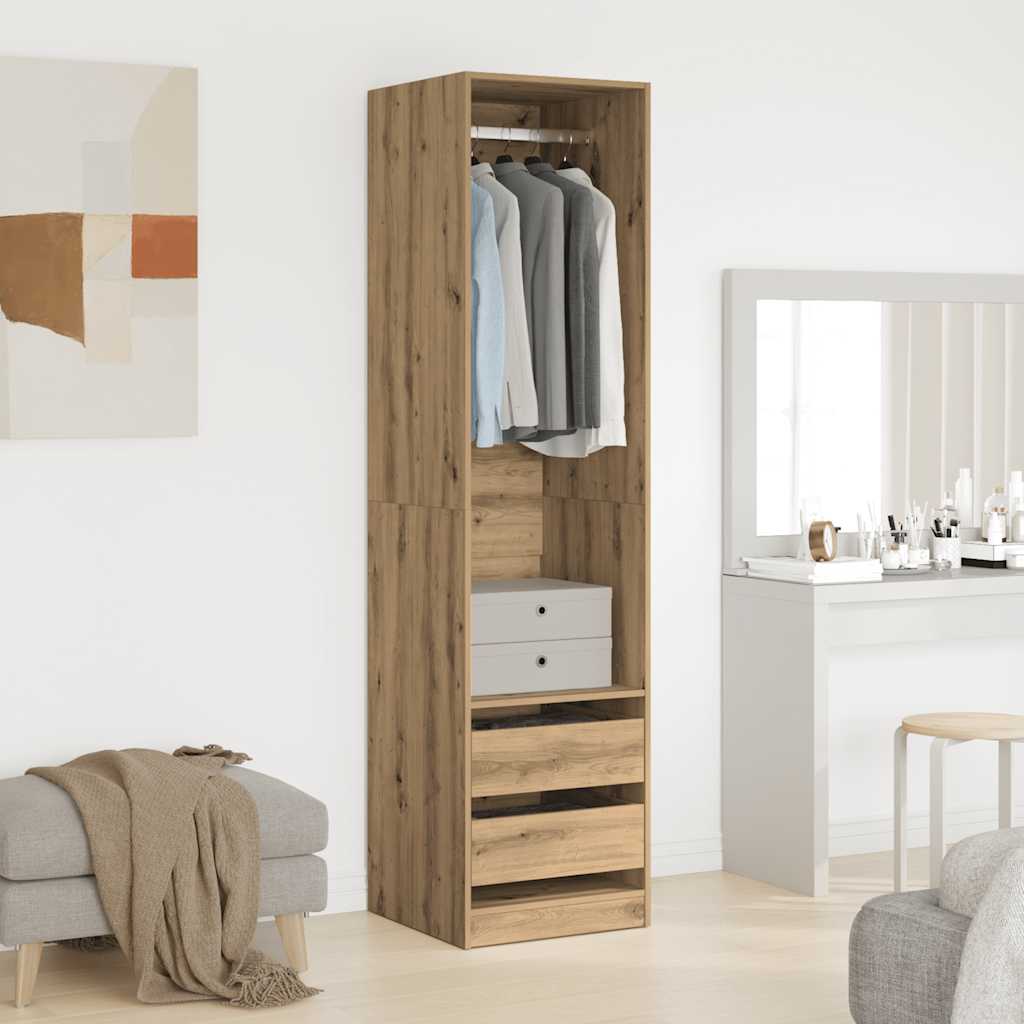 Kleiderschrank mit 2 Schubladen Offen Garderoben Schrank (30-100)x80x200cm - Bild 96 von 103