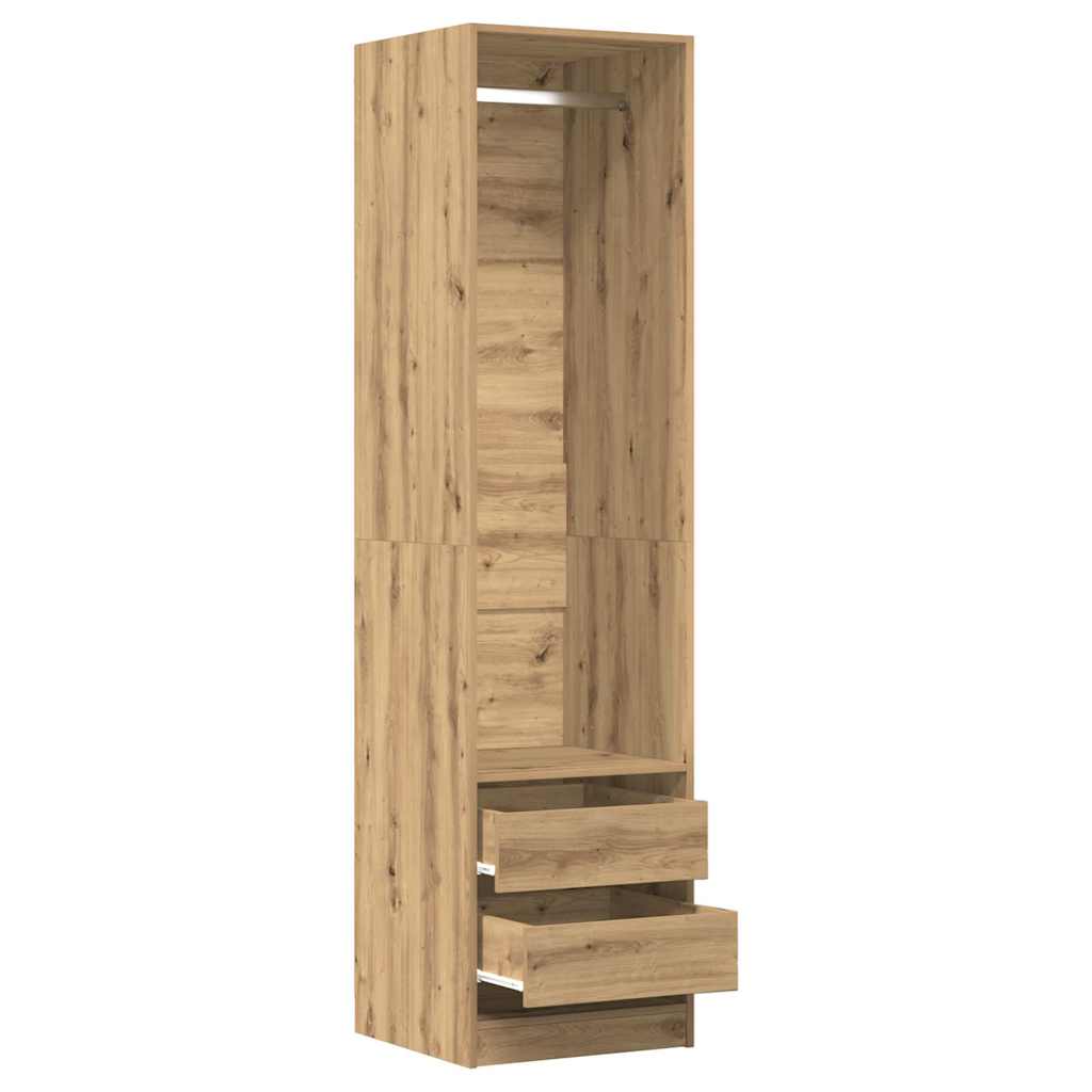 Kleiderschrank mit 2 Schubladen Offen Garderoben Schrank (30-100)x80x200cm - Bild 99 von 103