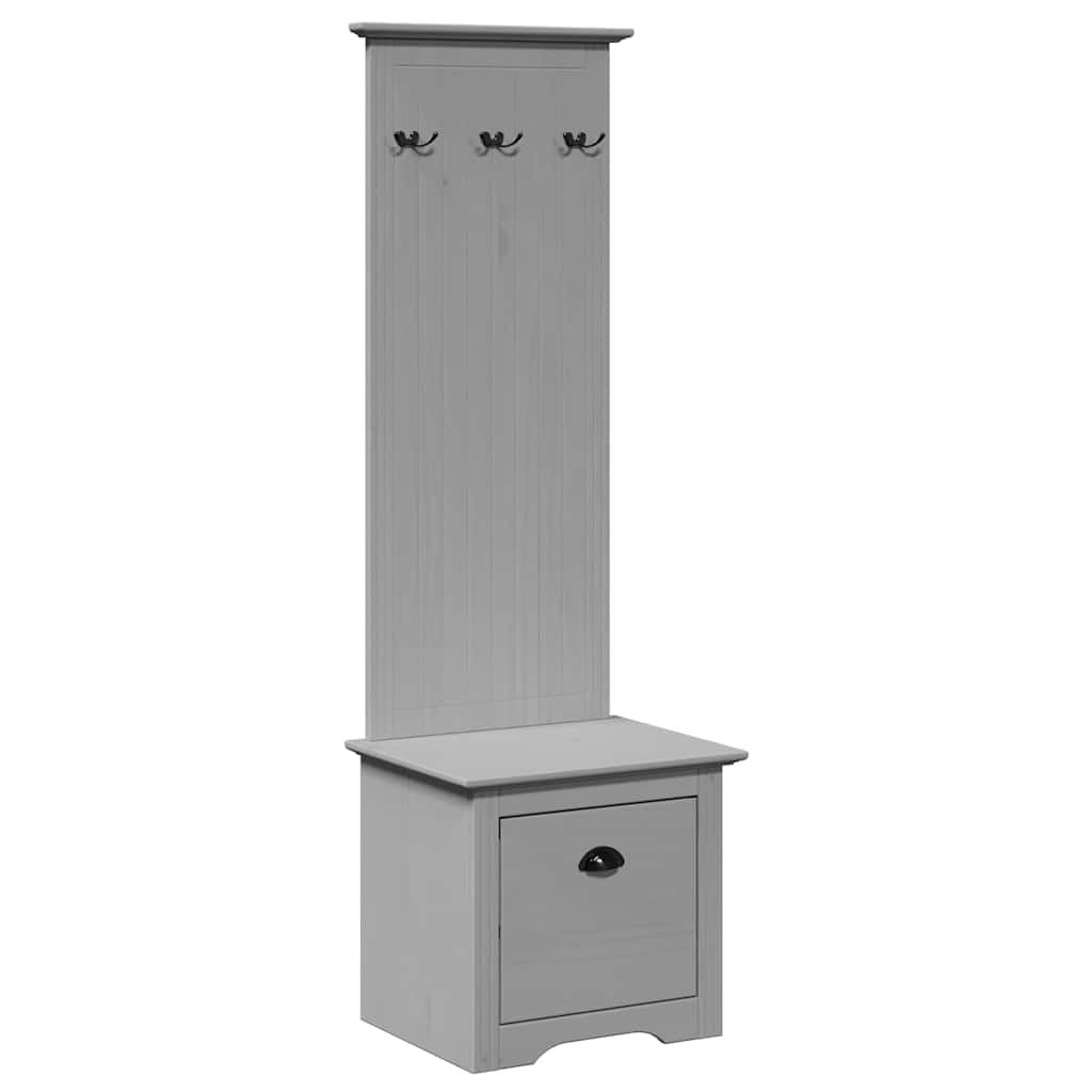 Flurgarderobe Flurschrank Garderobenset Flurmöbel mit Haken Massivholz Kiefer - Bild 23 von 30