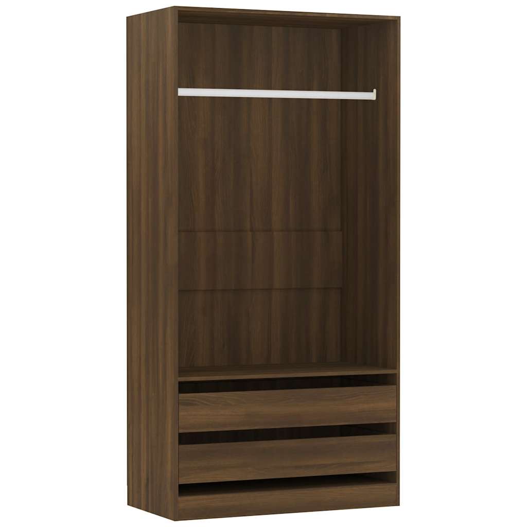 Kleiderschrank mit 2 Schubladen Offen Garderoben Schrank (30-100)x80x200cm - Bild 75 von 103