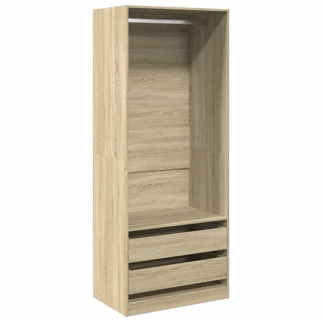 Kleiderschrank mit 2 Schubladen Offen Garderoben Schrank (30-100)x80x200cm - Bild 30 von 103