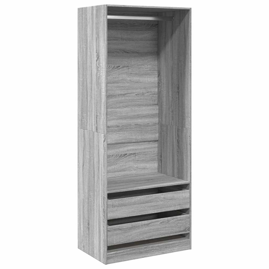 Kleiderschrank mit 2 Schubladen Offen Garderoben Schrank (30-100)x80x200cm - Bild 63 von 103