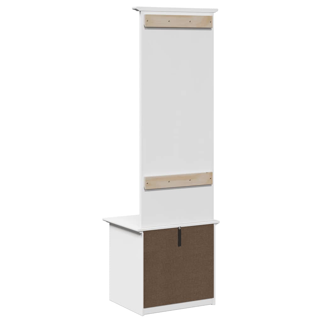 Flurgarderobe Flurschrank Garderobenset Flurmöbel mit Haken Massivholz Kiefer - Bild 10 von 30