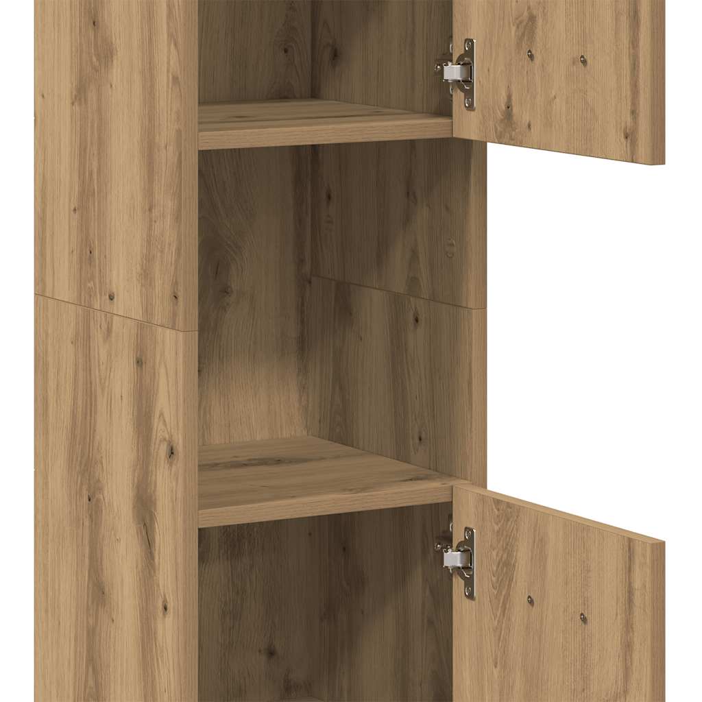 Badschrank Wandschrank Hochschrank Badezimmerschrank Hängeschrank 30x30x130cm - Bild 140 von 153