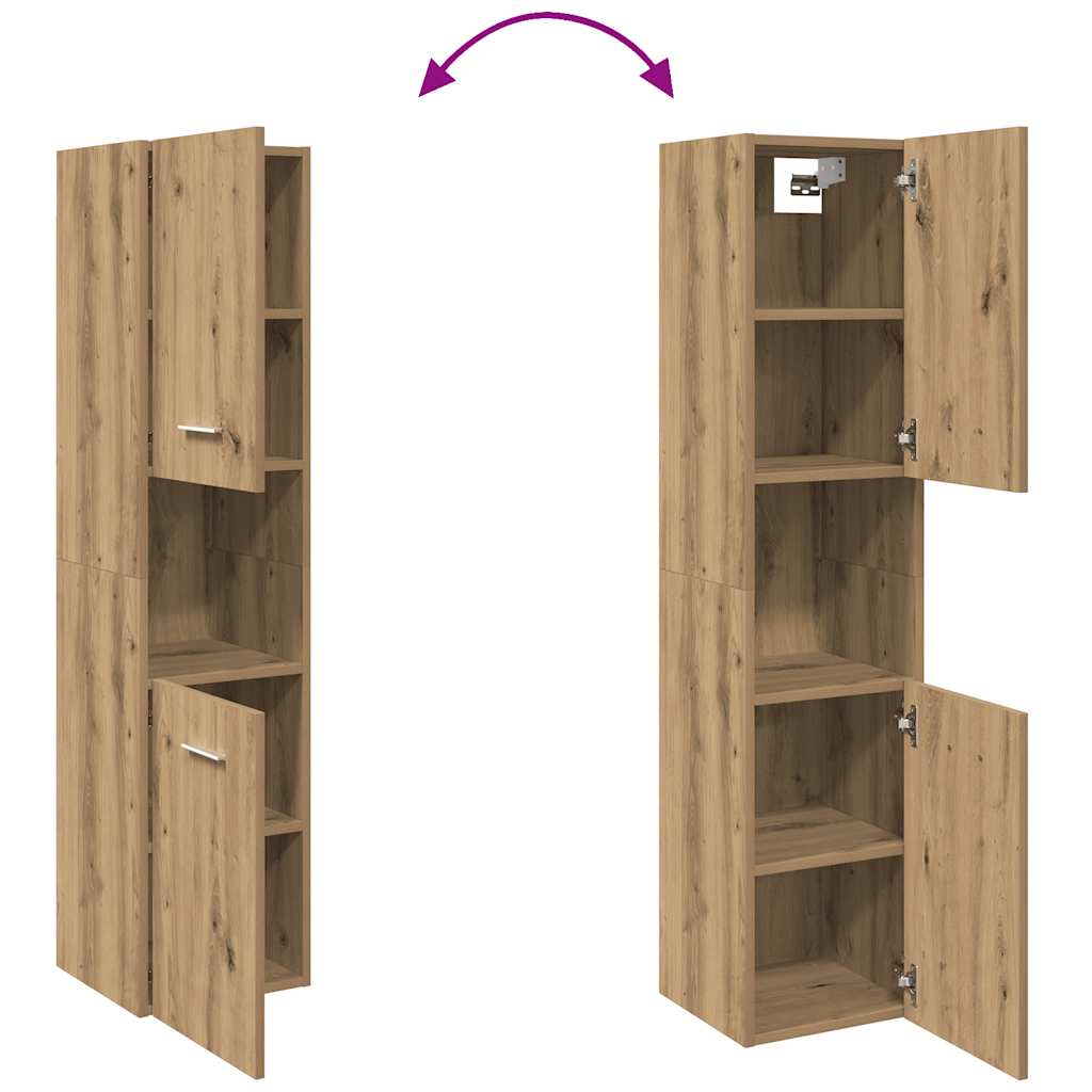 Badschrank Wandschrank Hochschrank Badezimmerschrank Hängeschrank 30x30x130cm - Bild 139 von 153
