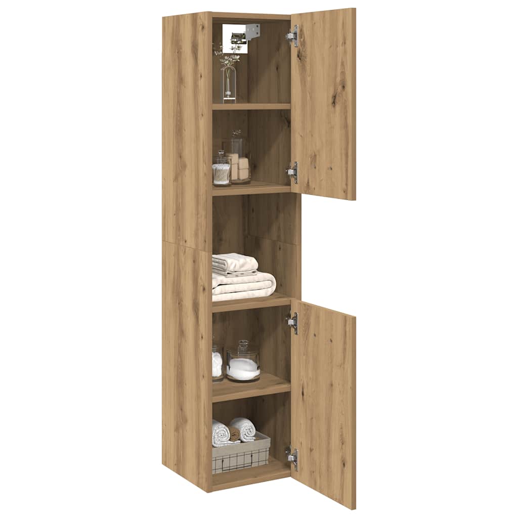 Badschrank Wandschrank Hochschrank Badezimmerschrank Hängeschrank 30x30x130cm - Bild 134 von 153