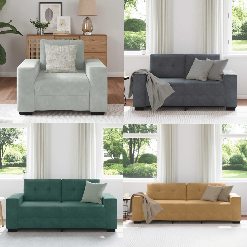 1/2/3 Sitzer Loungesessel Sessel Sofa Fernsehsessel Clubsessel Relaxsessel Samt - Bild 17 von 330