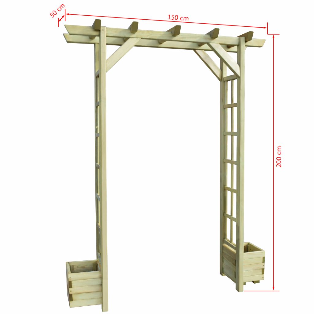 Rankgitter Garten Pergola Rankhilfe économies Rankgitter Spalier Torbogen Holzbogen Holz