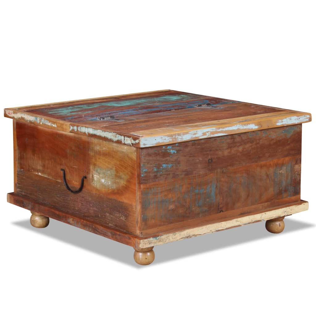 Couchtisch Altholz Sofatisch Wohnzimmertisch Beistelltisch Retro points de vente Tisch Schublade