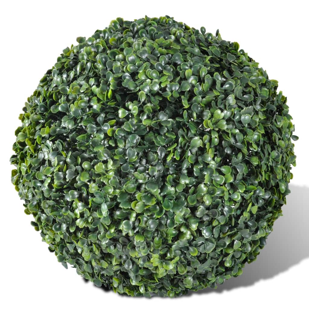 2x Buchskugel Buchsbaum Kugel Buchsbaumkugel Kunstbaum Weihnachtskugeln Dekor - Bild 17 von 29