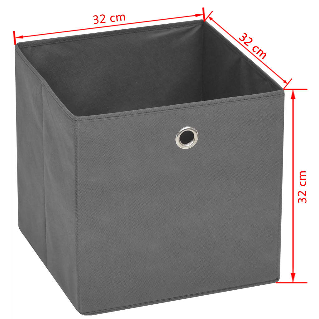 4/10 Stk. 32x32x32cm Aufbewahrungsboxen Deckel Korb Faltbox en Kinder Box Boxen - Bild 88 von 88