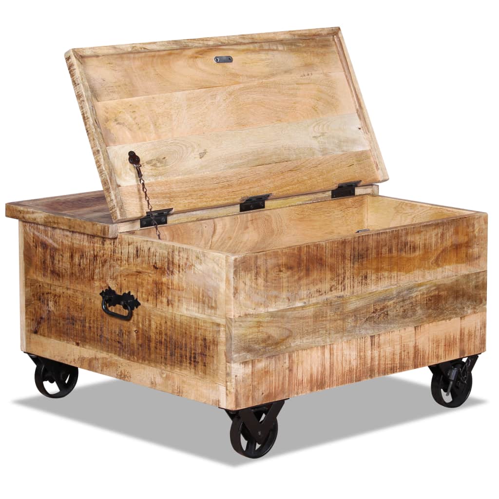 Couchtisch Altholz Sofatisch Wohnzimmertisch Beistelltisch Retro Tisch soldes Schublade