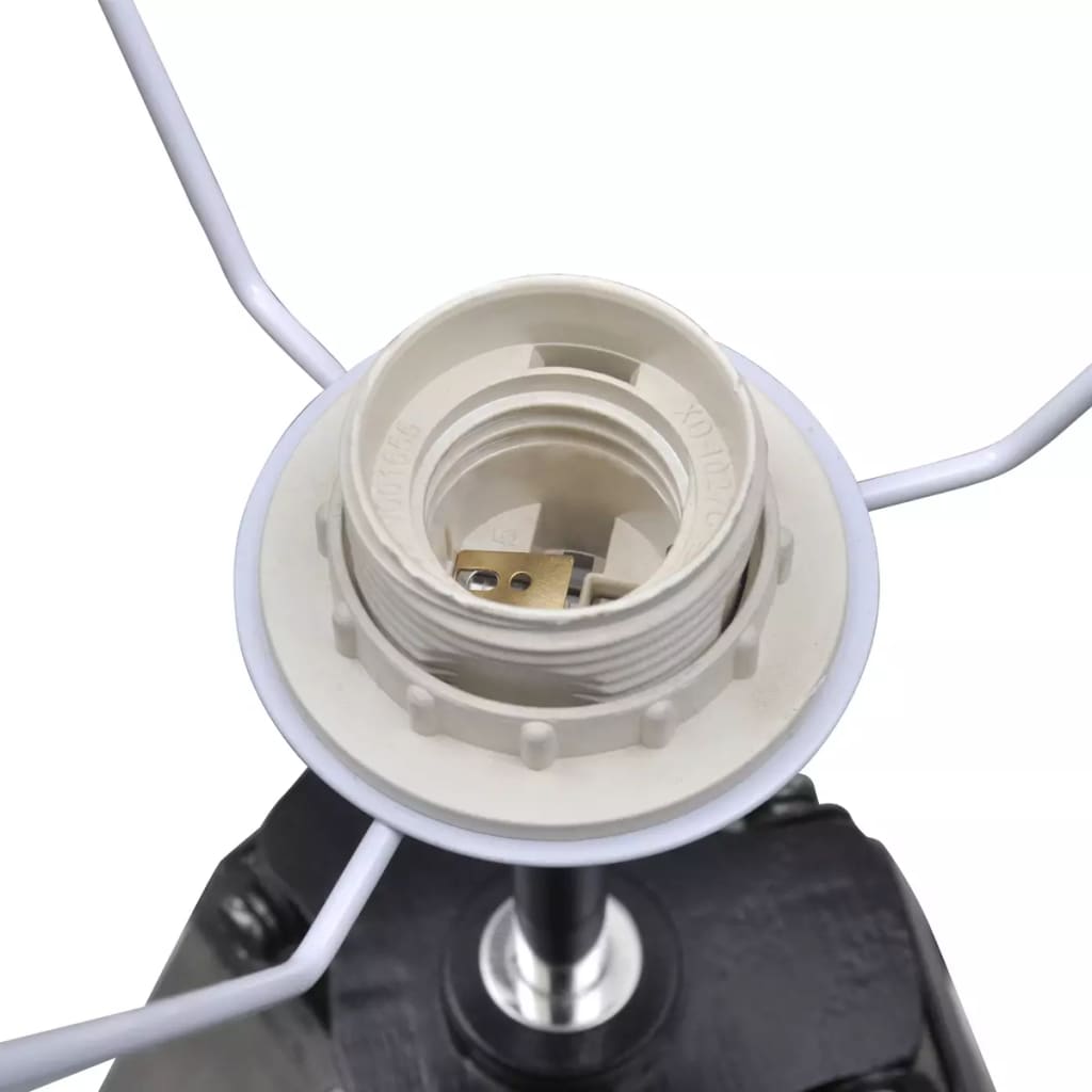 Stehlampe Stehleuchte Lampe Leuchte Standleuchte Wohnzimmerlampe mit Stoffschirm - Bild 15 von 16