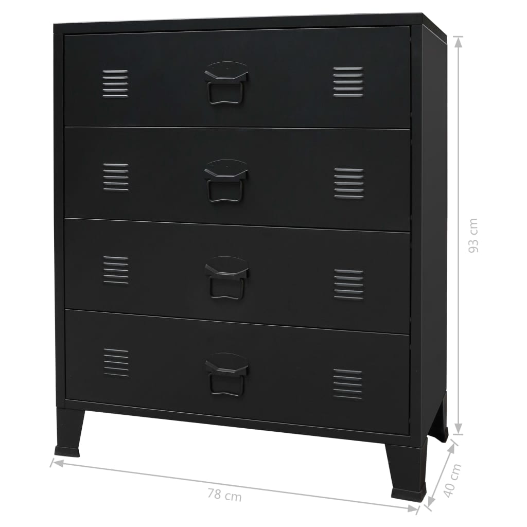 Industrie-Stil Umkleideschrank Metallschrank Metallspind Fächerschrank Schwarz - Bild 56 von 67