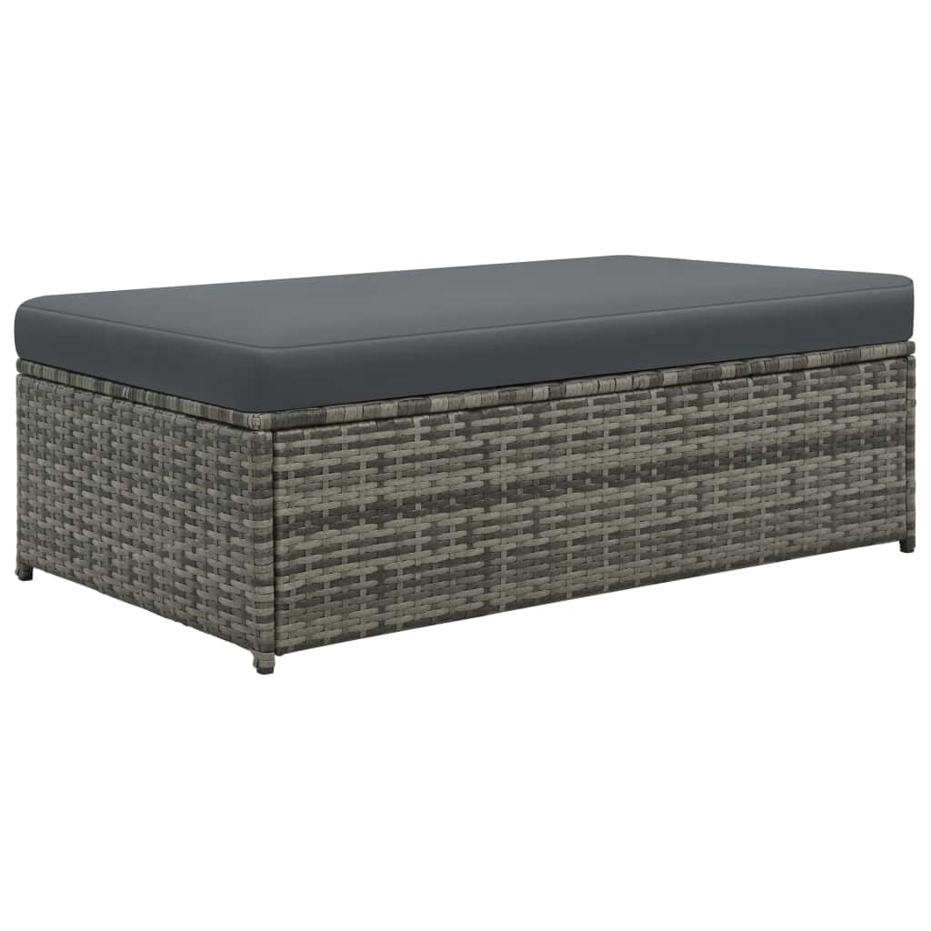 2-Sitzer-Sofa Sofa Bett Schlafsofa Gartenmöbel Garten sofa mit Hocker PE-Rattan - Bild 23 von 31