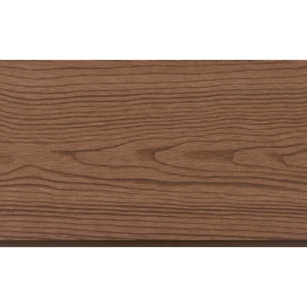 9x Brett WPC Ersatz Sichtschutz Zaun Steckzaun Paneel Set 170 cm Braun/Grau - Bild 5 von 9