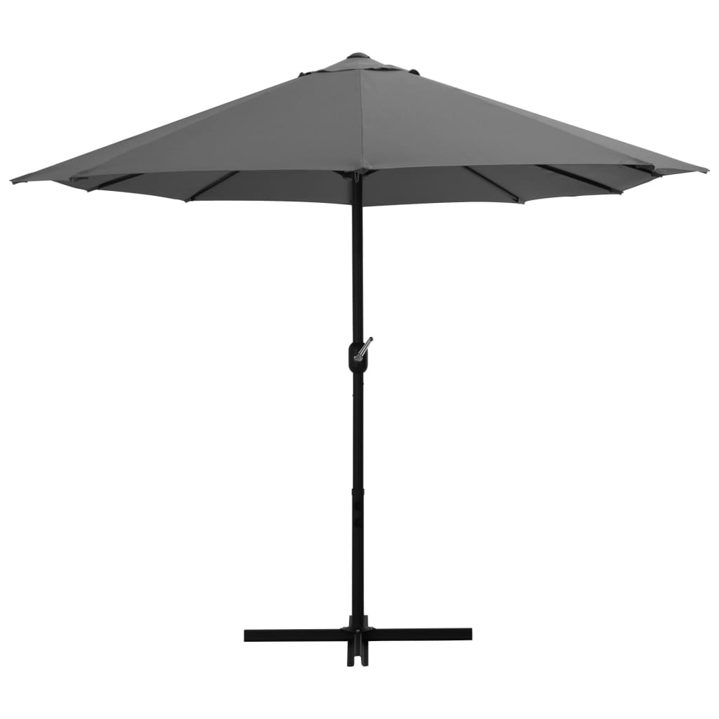 Alu Sonnenschirm Doppel Oval Marktschirm Handurbel Gartenschirm 460x270x246cm - Bild 47 von 77