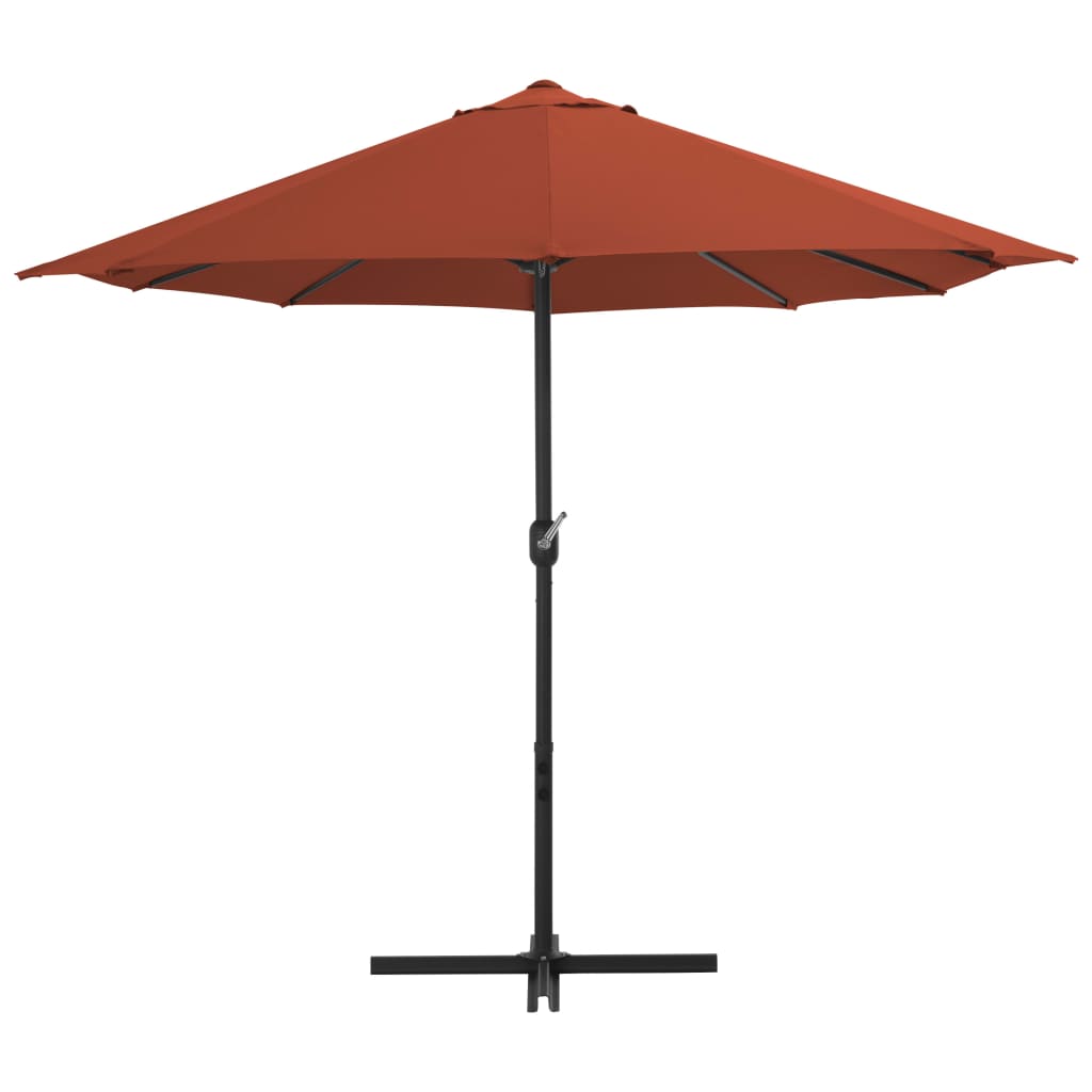 Alu Sonnenschirm Doppel Oval Marktschirm Handurbel Gartenschirm 460x270x246cm - Bild 39 von 77
