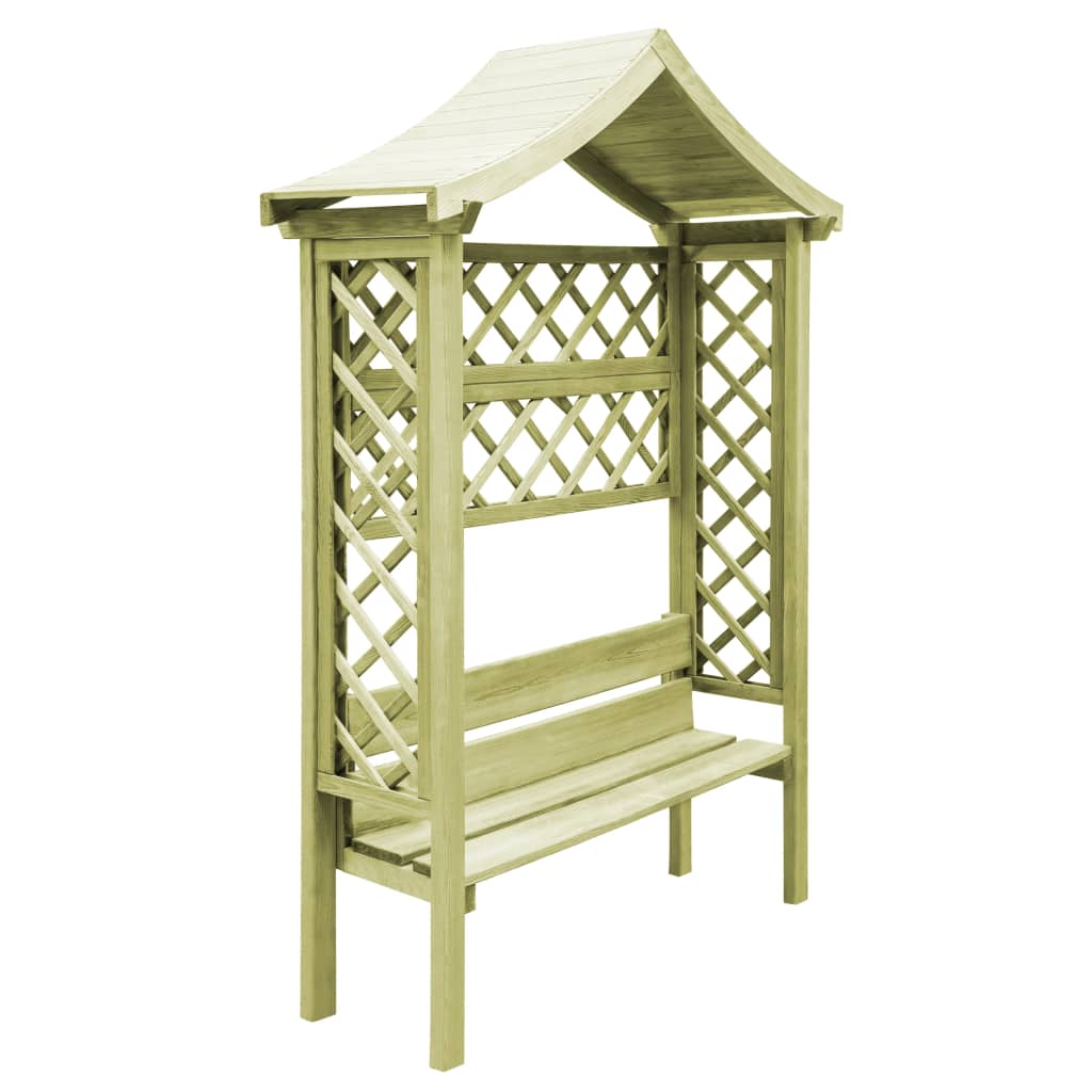 Officiel Gartenlaube Rosenbogen Holz Imprägniert Eckpergola Torbogen Rankhilfe Pergola DE
