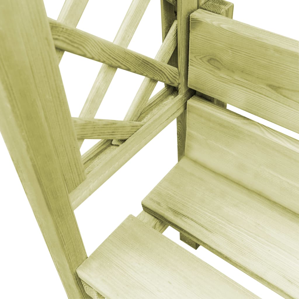 Gartenlaube Rosenbogen Holz Imprägniert 2024 Eckpergola Torbogen Rankhilfe Pergola DE